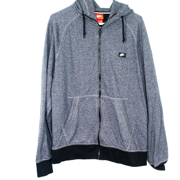Nike Other - Nike Mens Grey and Black Full Zip Hoodie